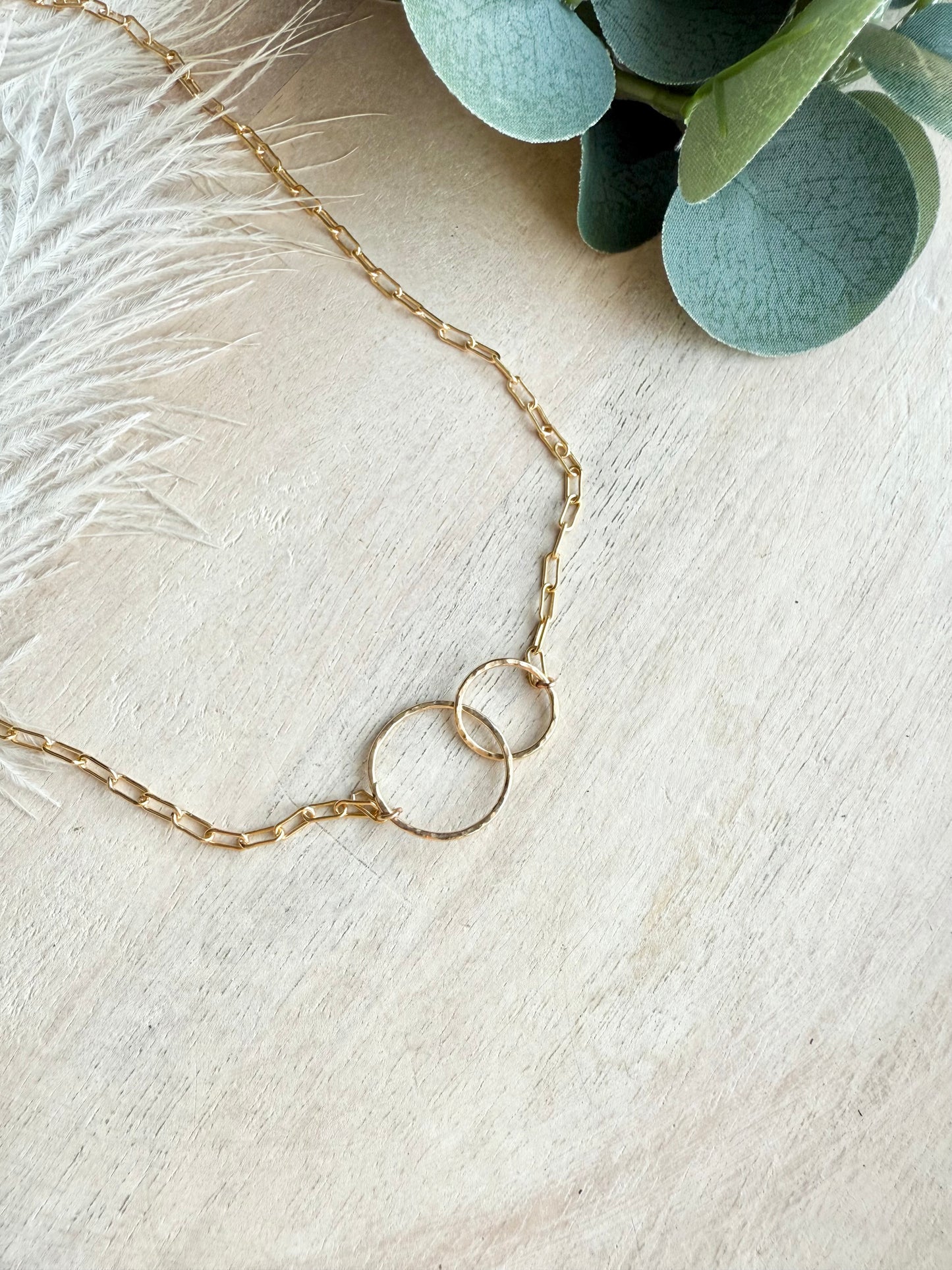 Double Circle Amy Necklace