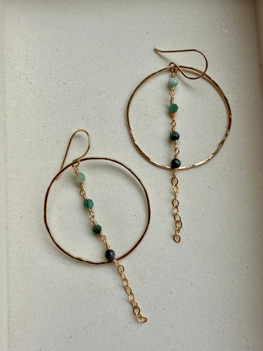 Ocean Depths Hoop Earrings