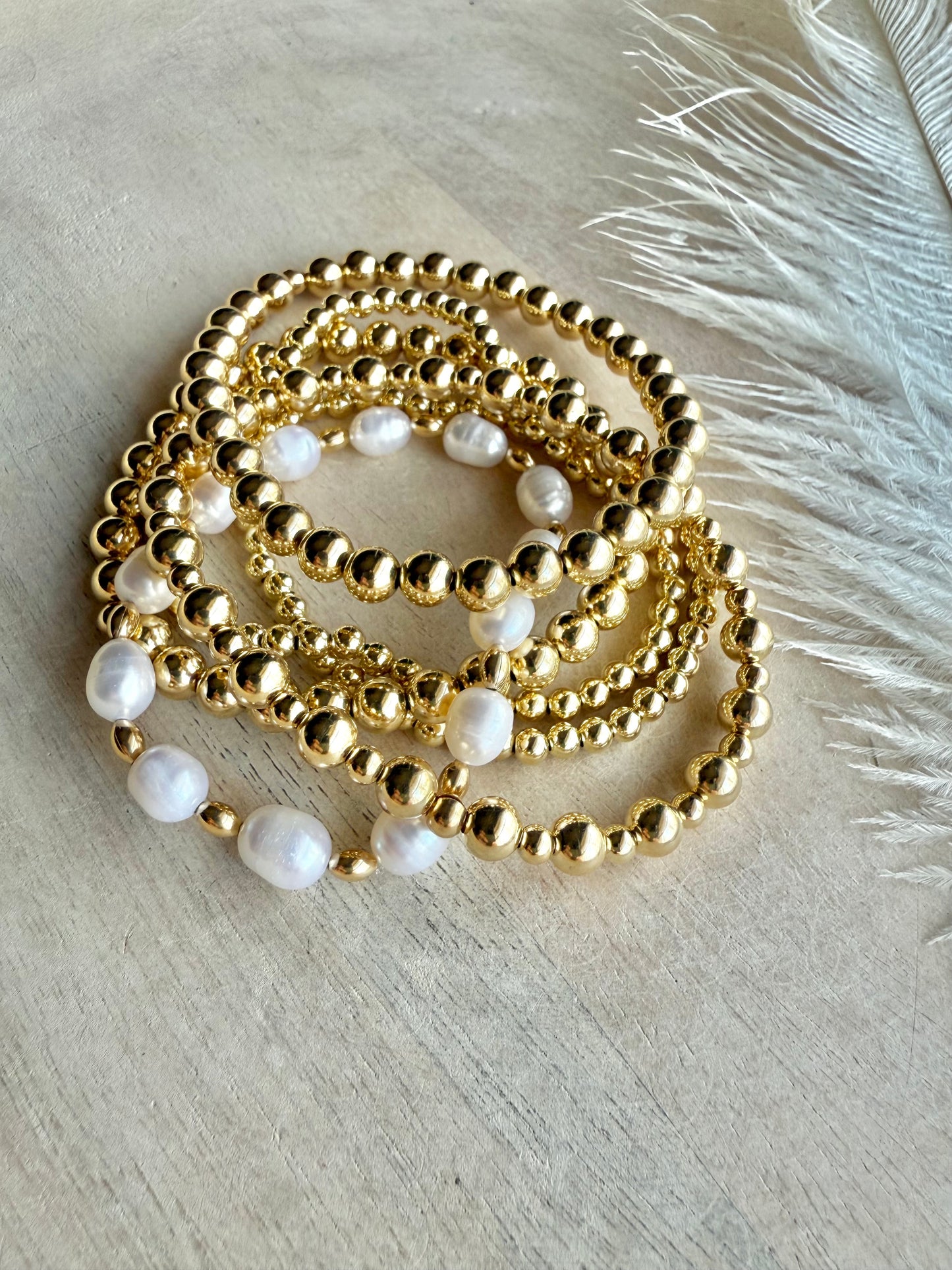 Classic 6mm Metal Beaded Bracelet