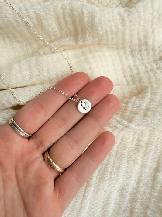 Small Initial Necklace