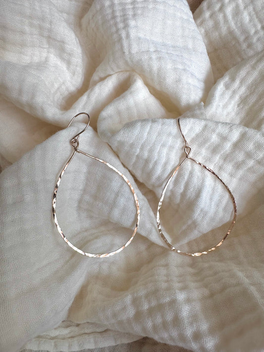 X-Large Teardrop Hoops