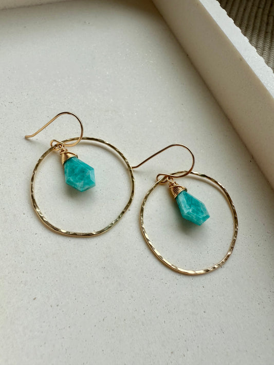 Lagoon Hoop Earrings