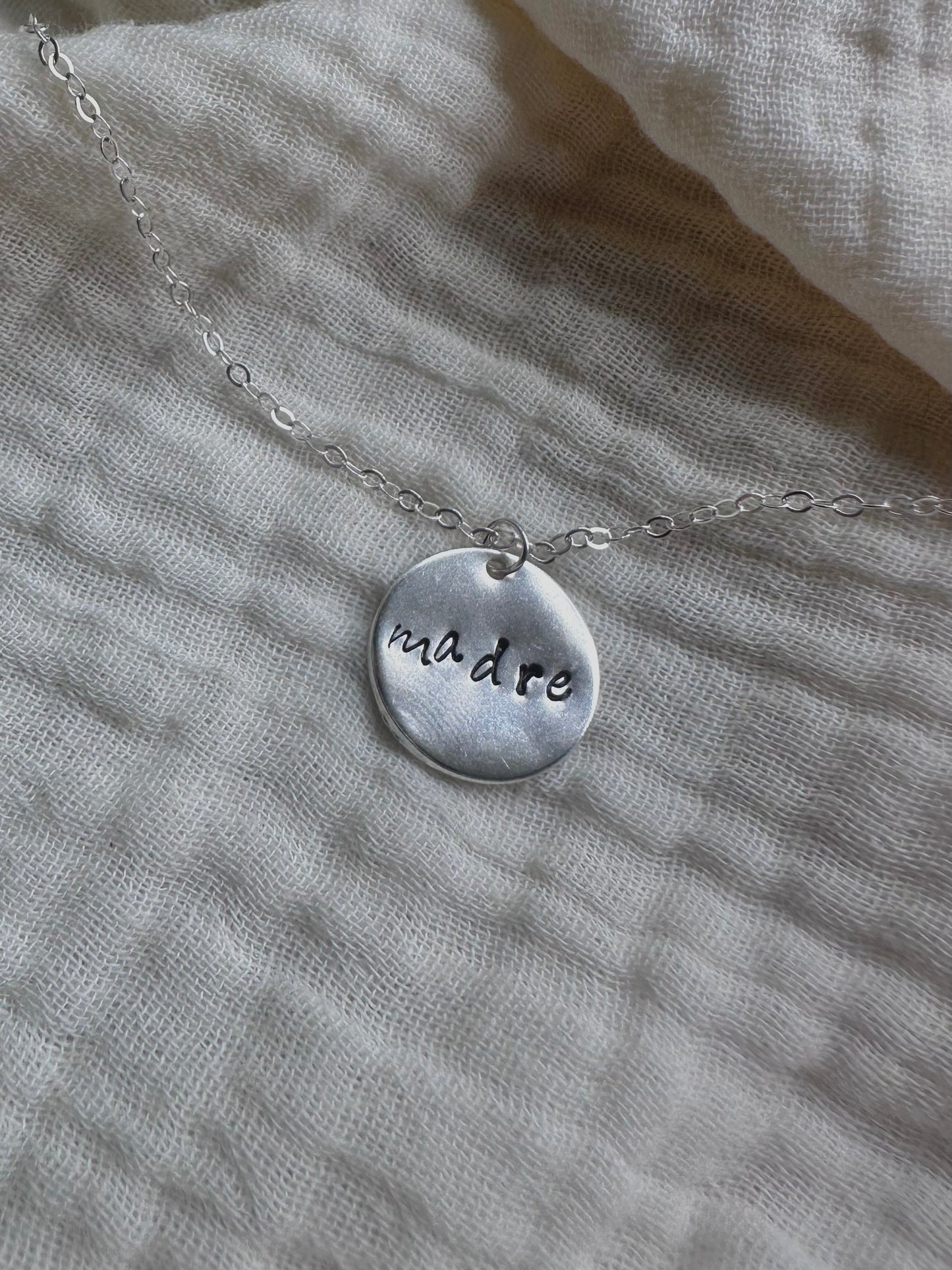 Madre Circle Disk Necklace