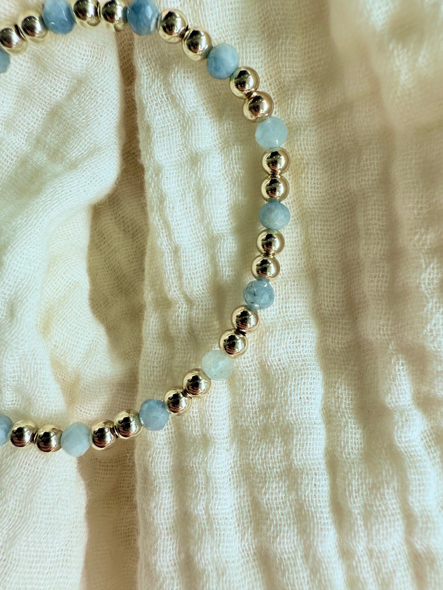 Aquamarine Bracelet - March Birthstone