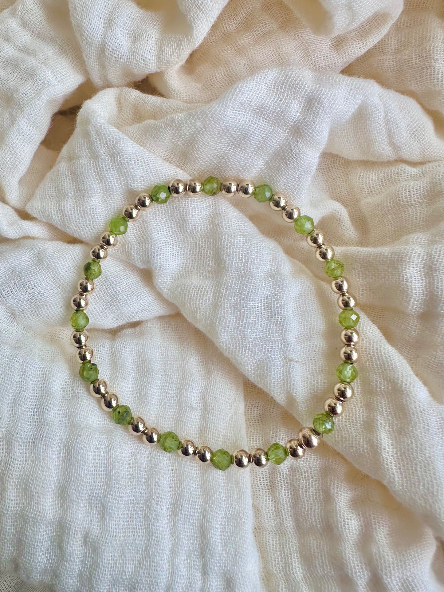 Peridot Bracelet - August Birthstone