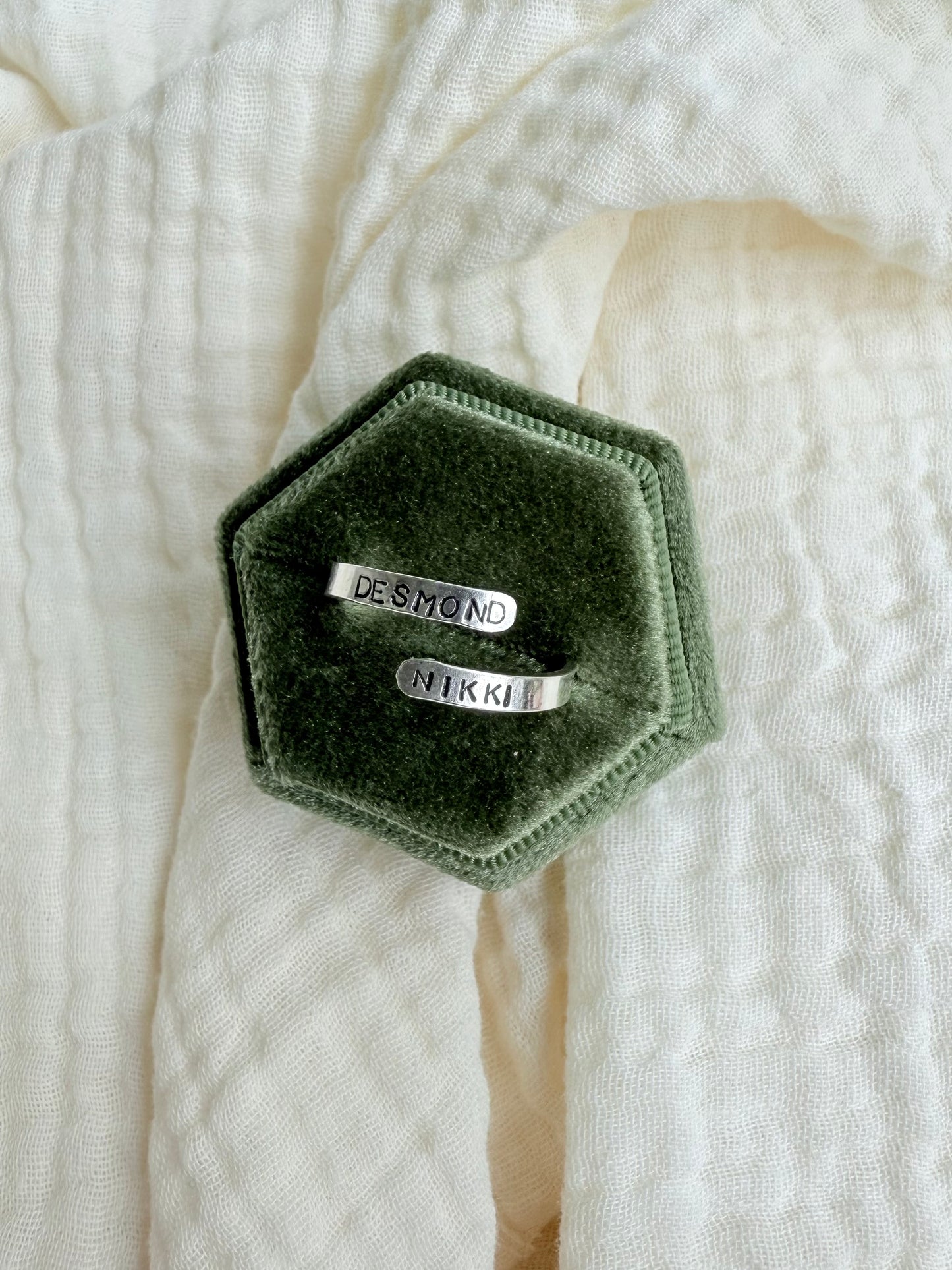 Double Wrap Name Ring