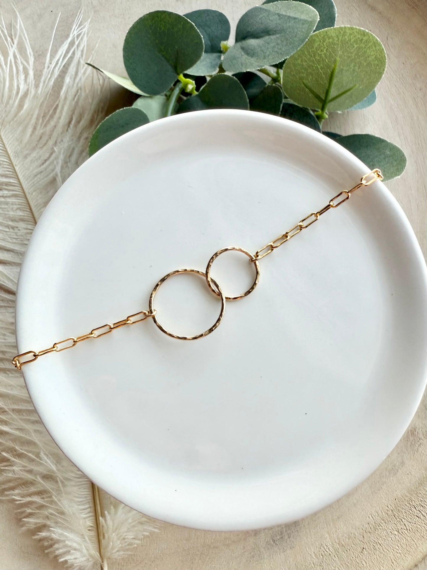 Double Circle Amy Necklace