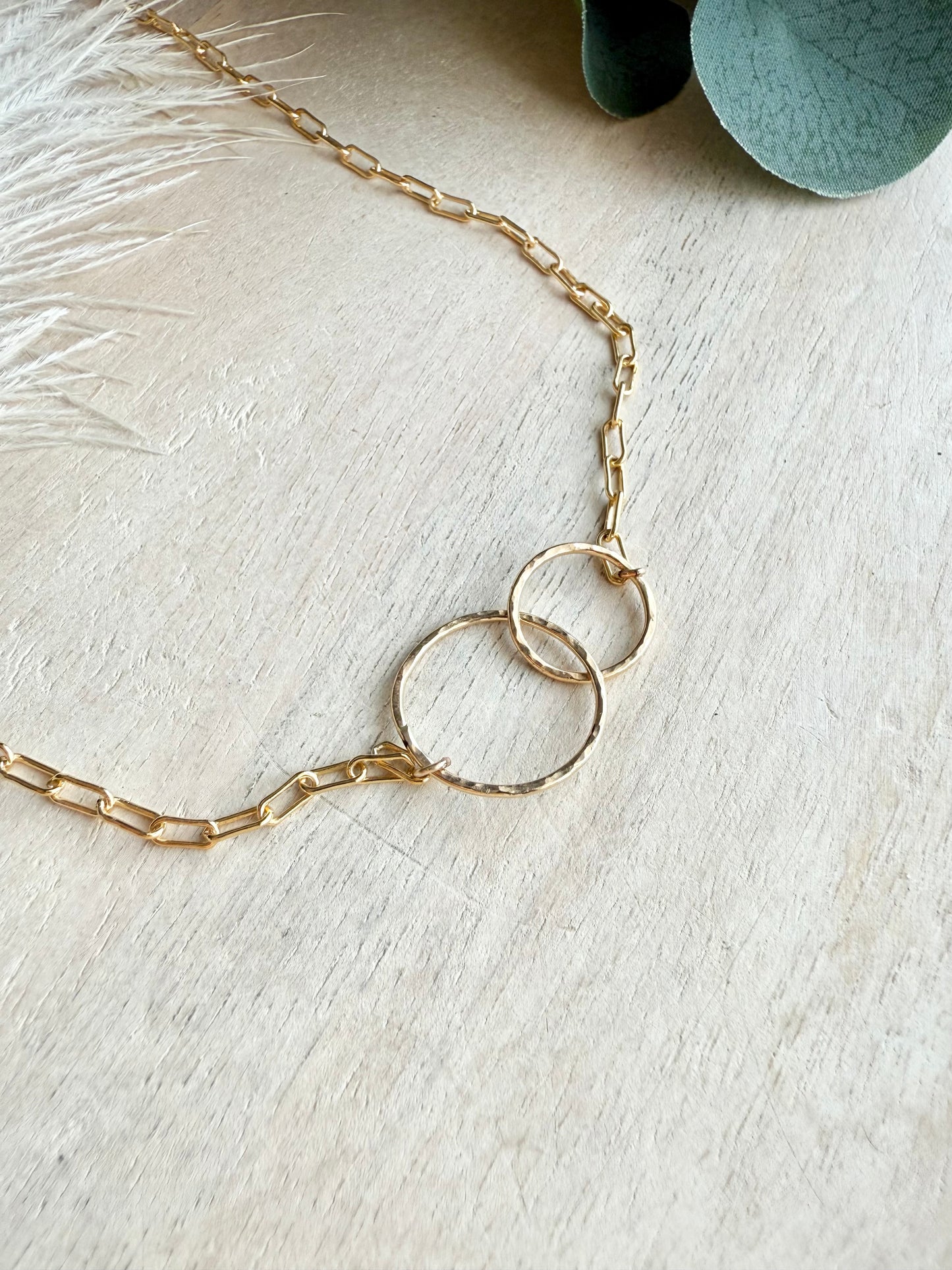Double Circle Amy Necklace