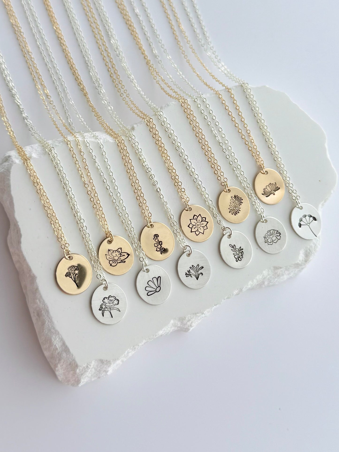 Birth Flower Necklace