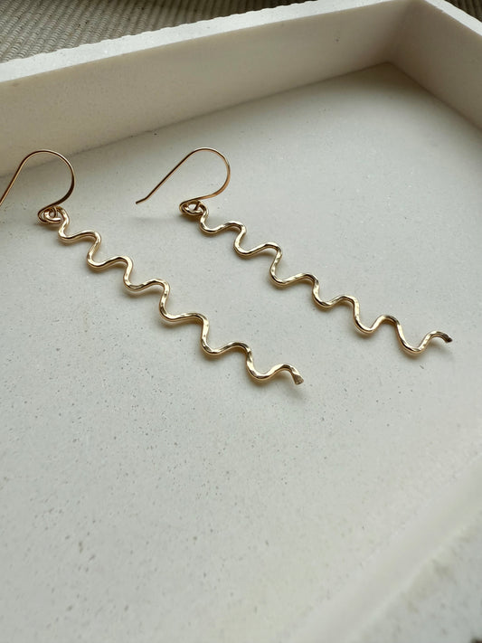 Squiggle Dangle Earrings