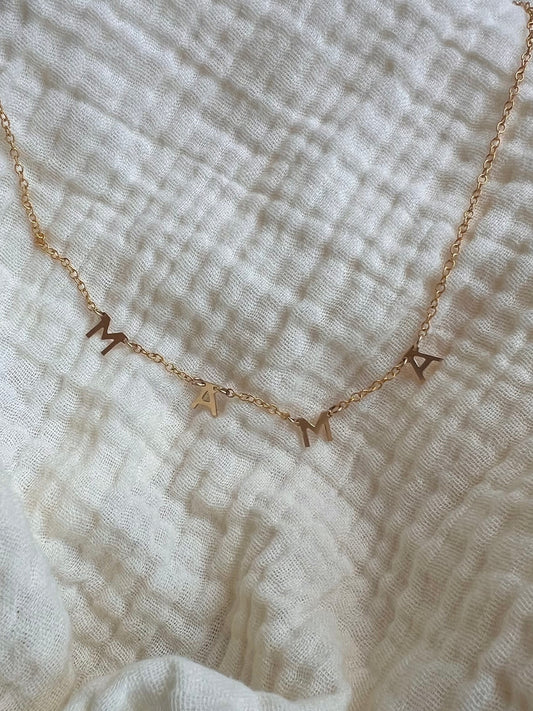Mama Stationary Letter Necklace