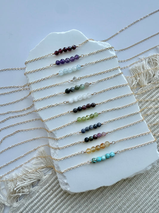 Birthstone Bar Necklace