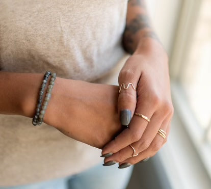 Chevron Twist Ring