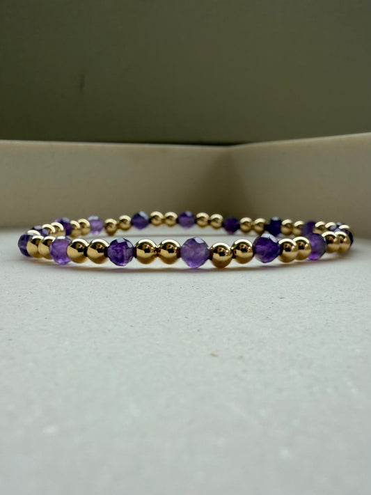 Amethyst Bracelet - February Birthstone