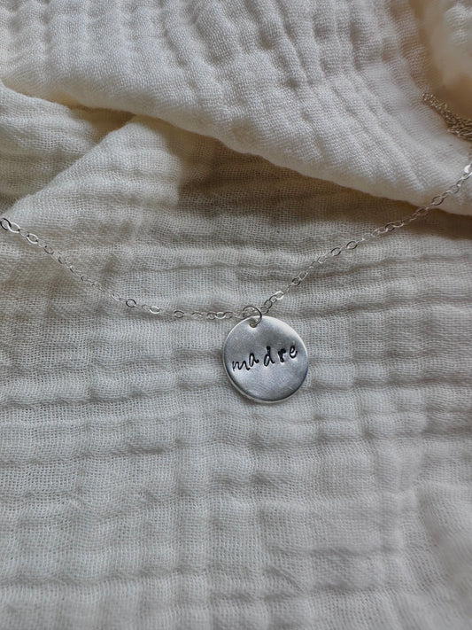 Madre Circle Disk Necklace