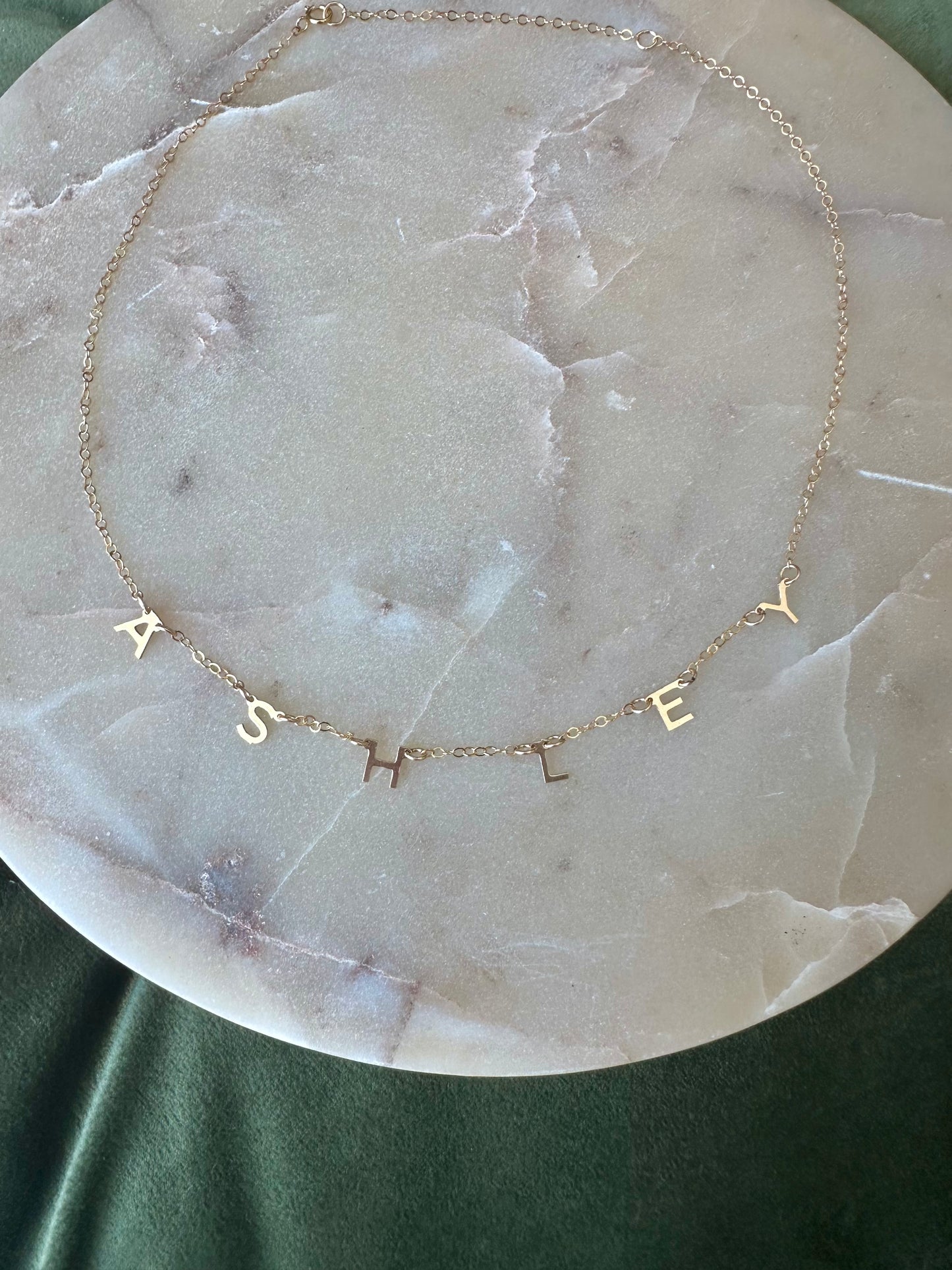 Letter Stationary Necklace