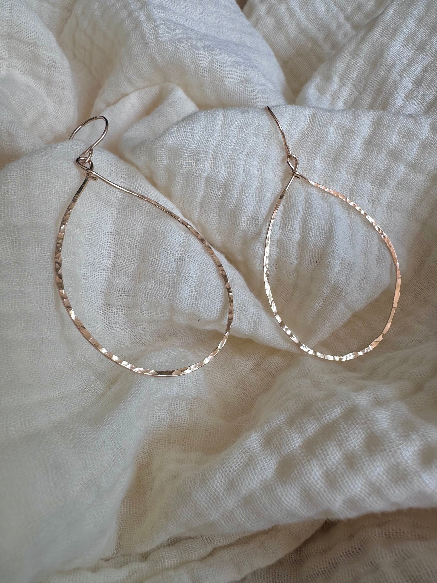 X-Large Teardrop Hoops