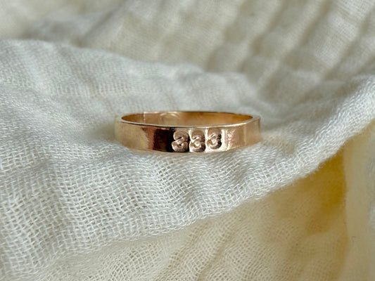 Angel Number Flat Ring