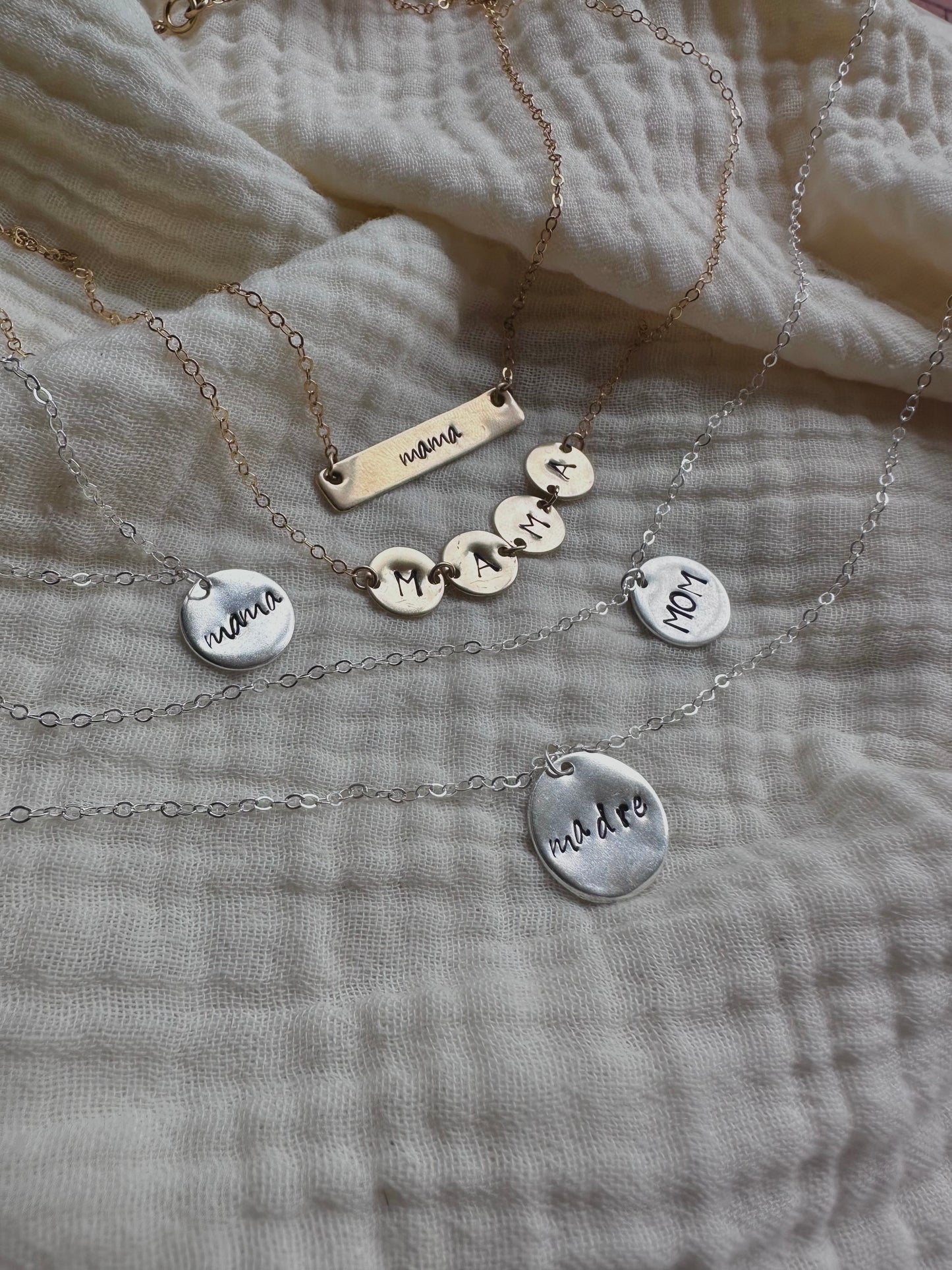 Madre Circle Disk Necklace