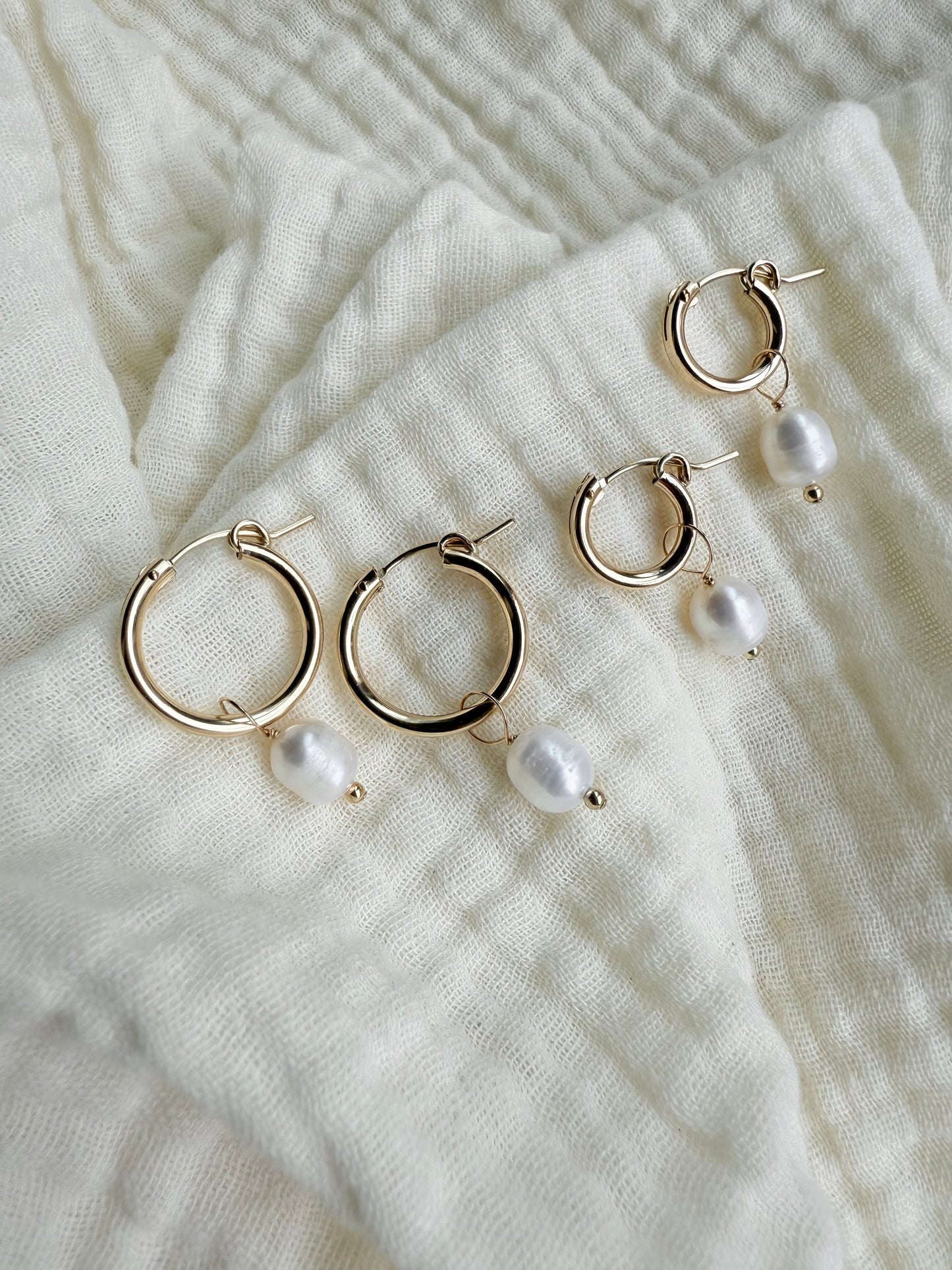 Freshwater Pearl Huggies