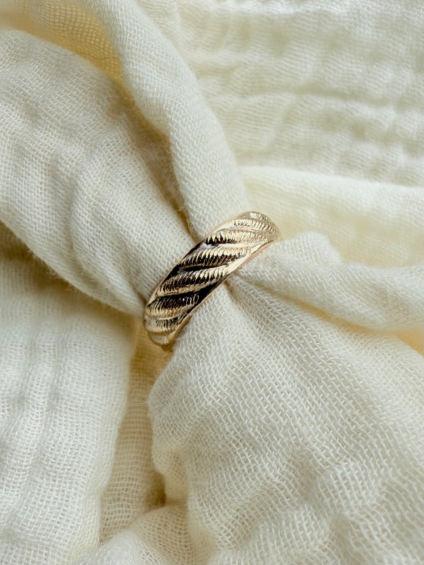 Thick Decorative Gold Ring