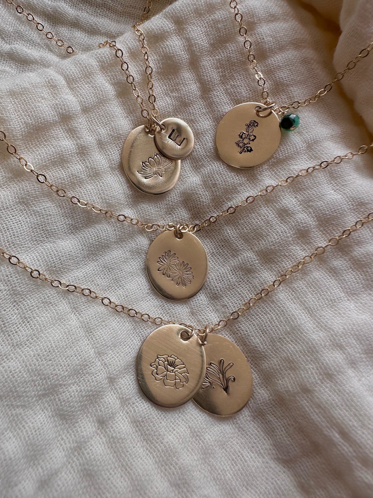 Birth Flower Necklace