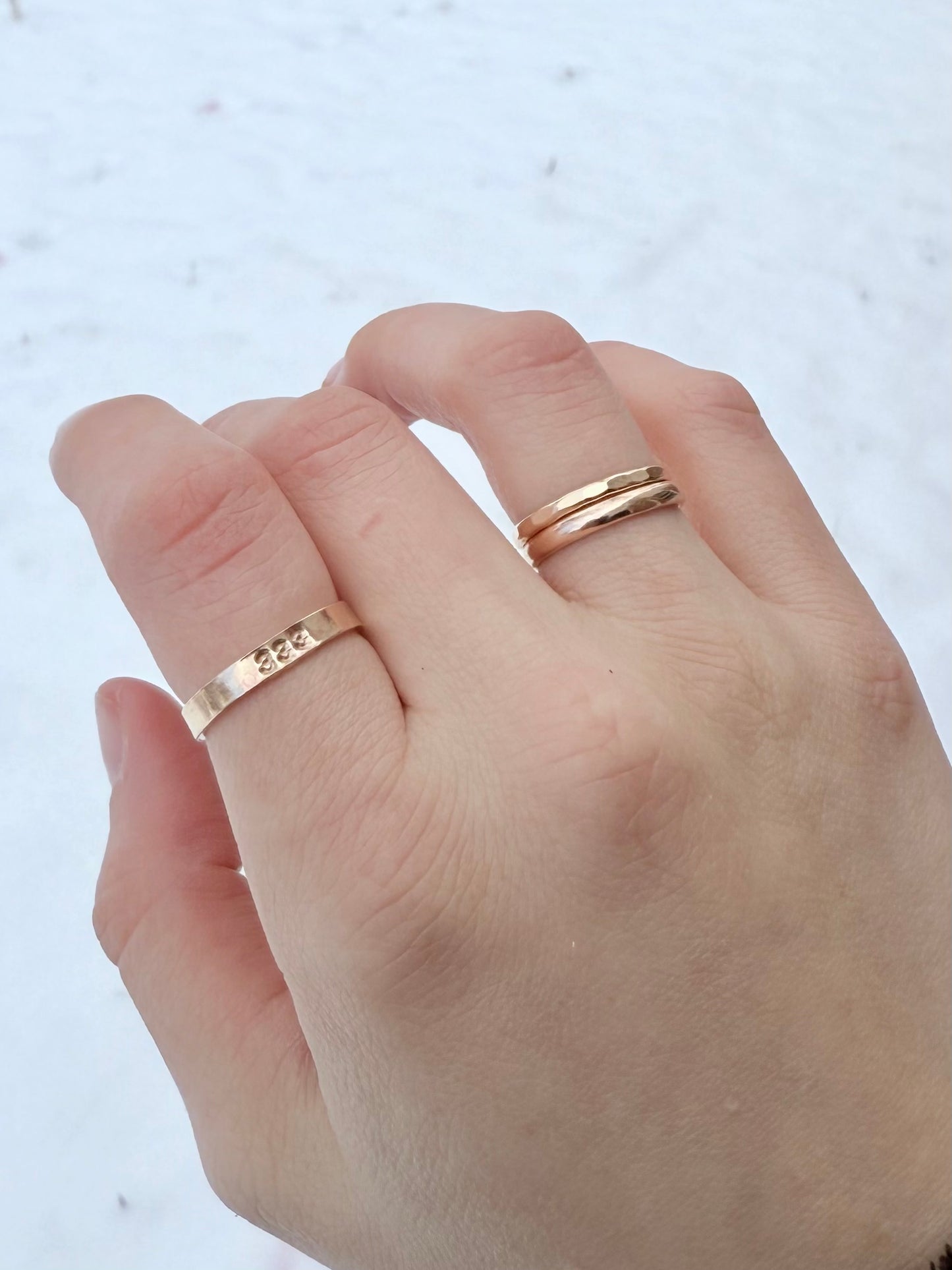 Angel Number Flat Ring