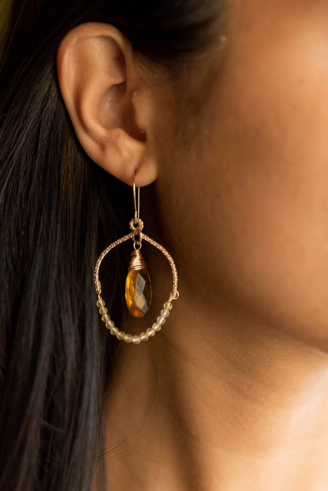 Citrine Sparkle Earrings