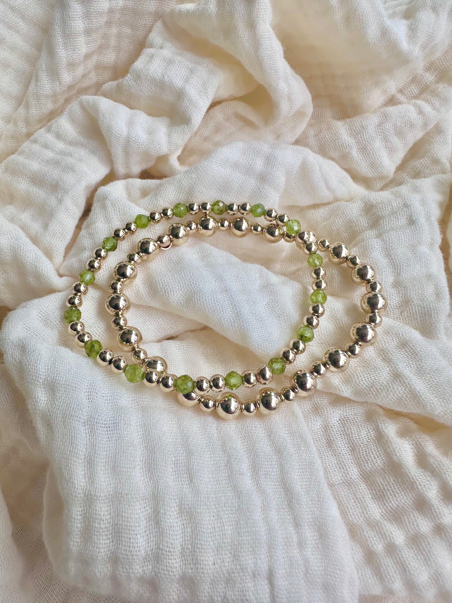 Peridot Bracelet - August Birthstone