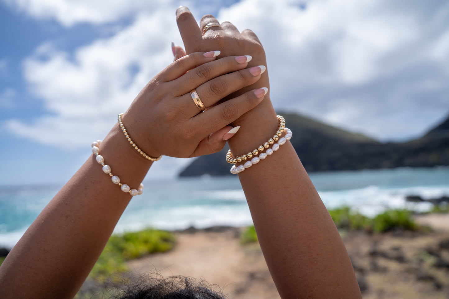 Pearls & Gold Bracelet