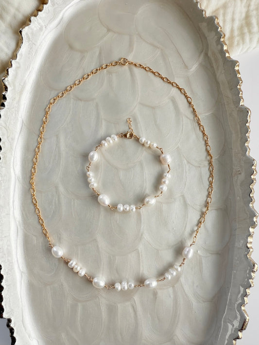 Freshwater Pearl Cascade Necklace