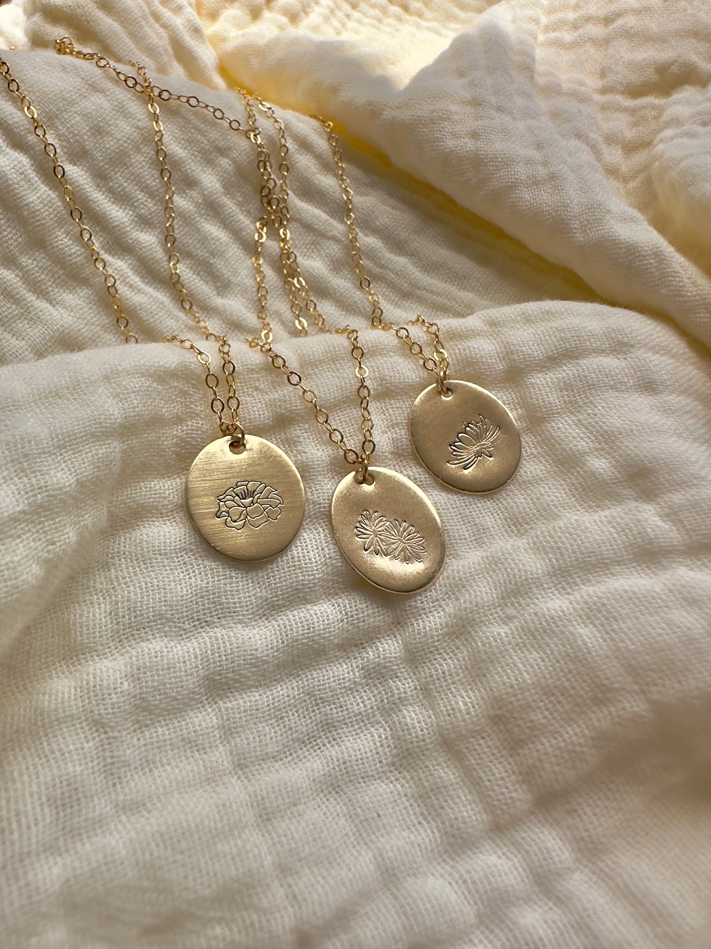 Birth Flower Necklace