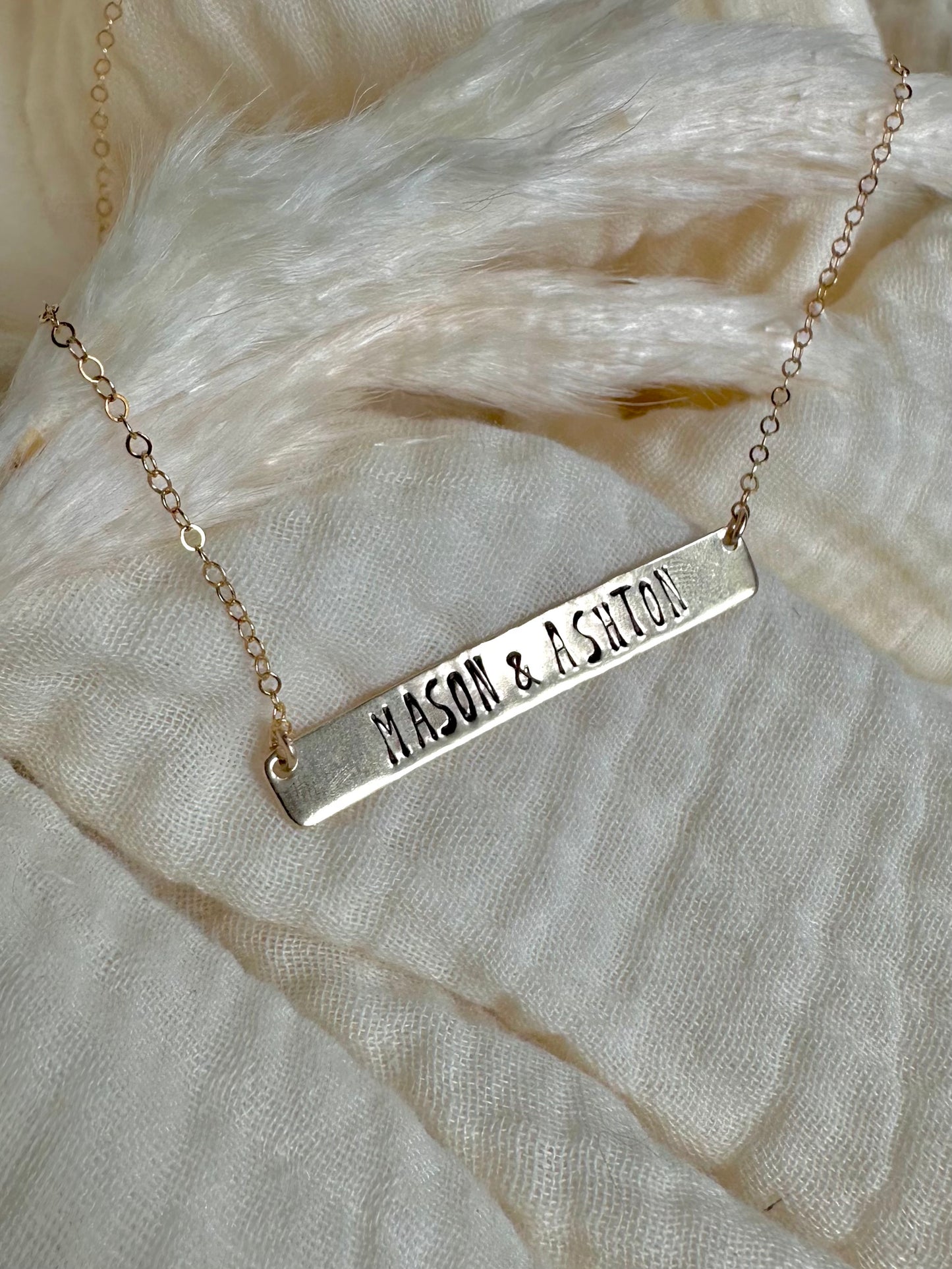 Large Name Bar Necklace