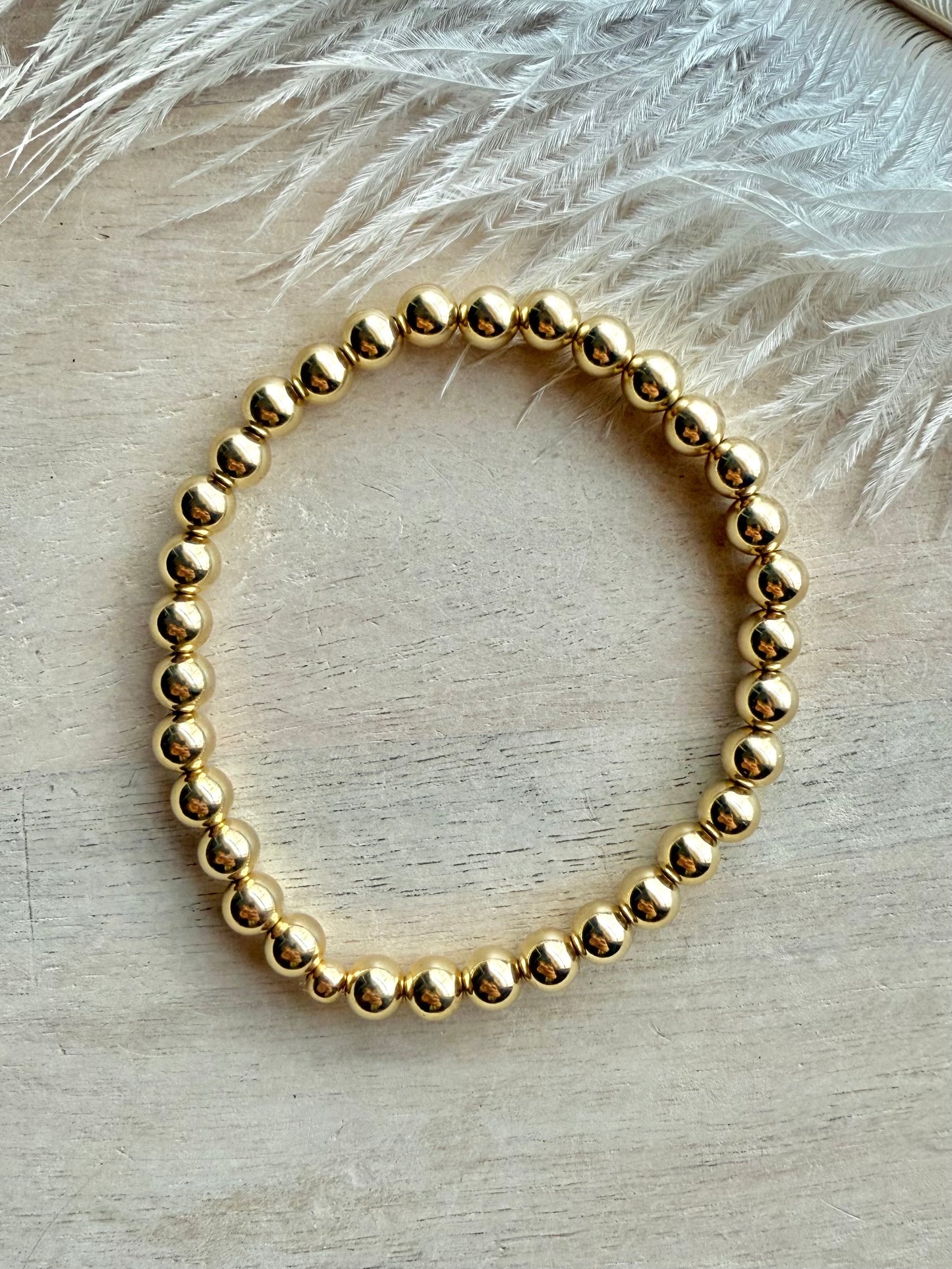 Classic 6mm Metal Beaded Bracelet