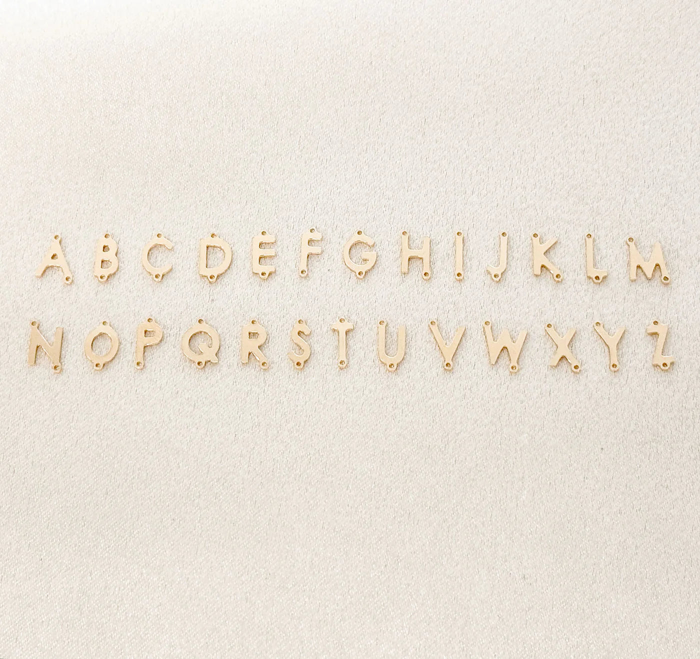 Sideways Letter Stationary Necklace