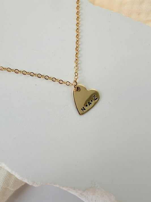 Initial Heart Necklace