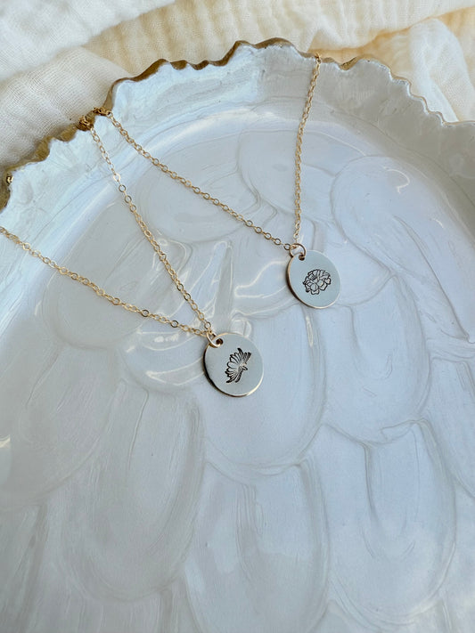 Birth Flower Necklace