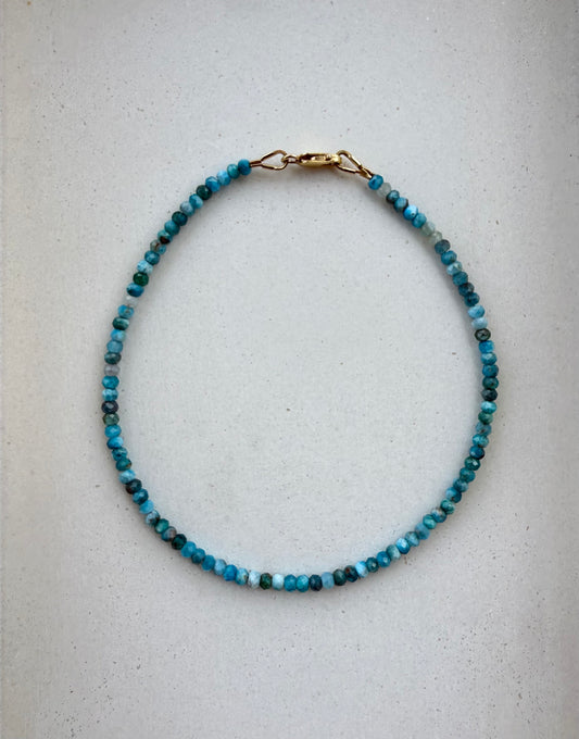 Apatite Beaded Anklet