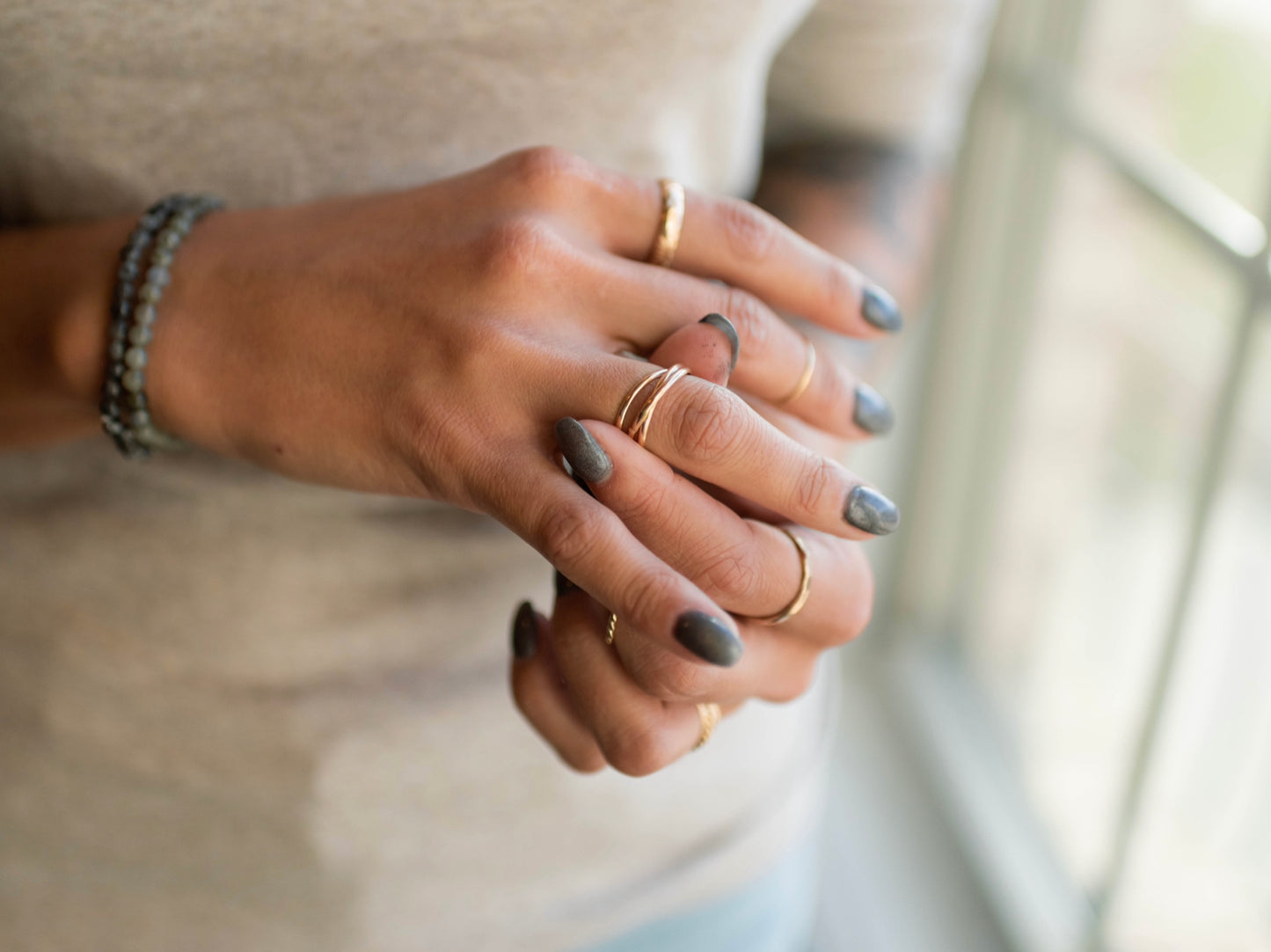 Fidget Triple Band Ring