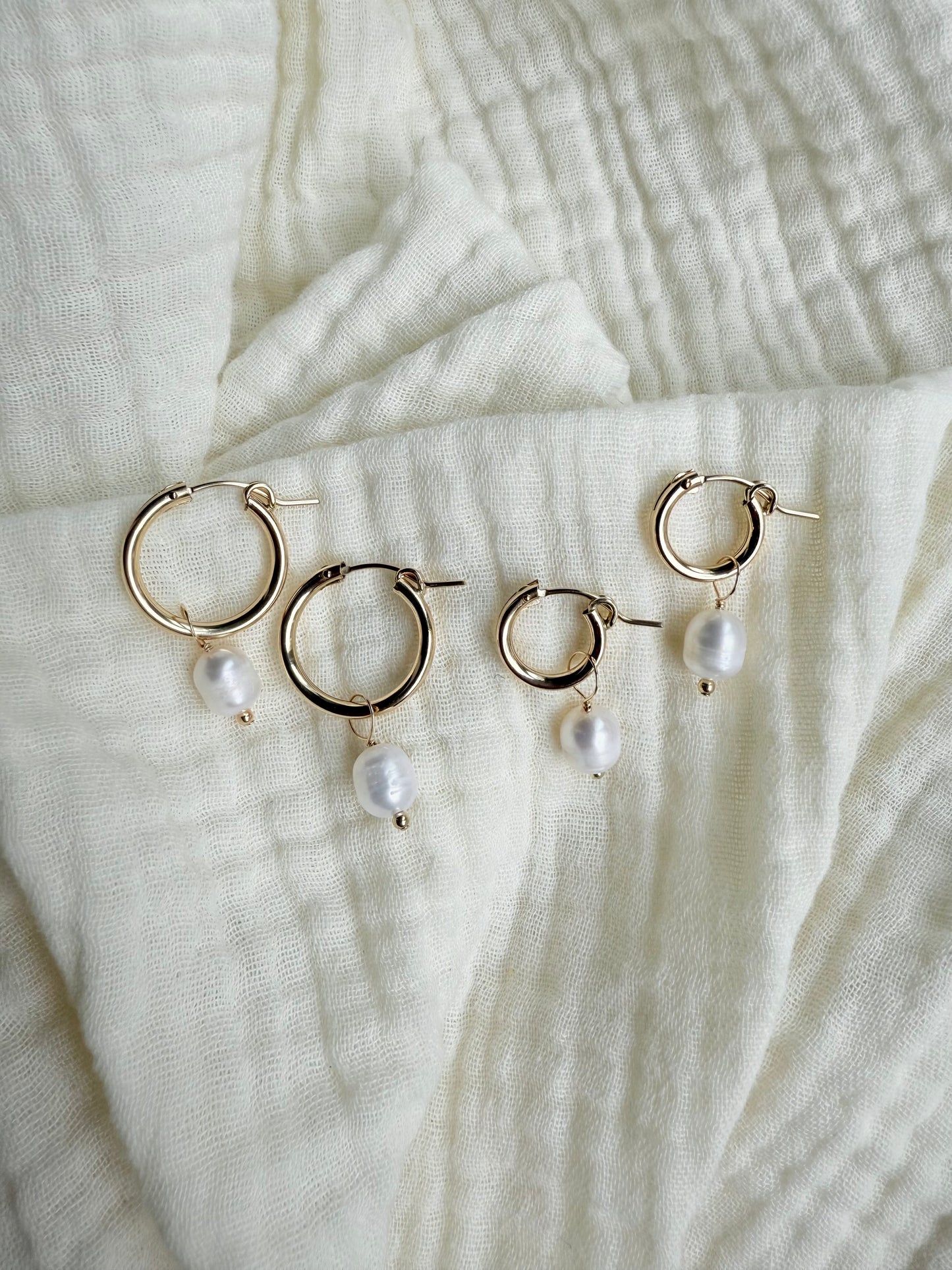 Freshwater Pearl Huggies