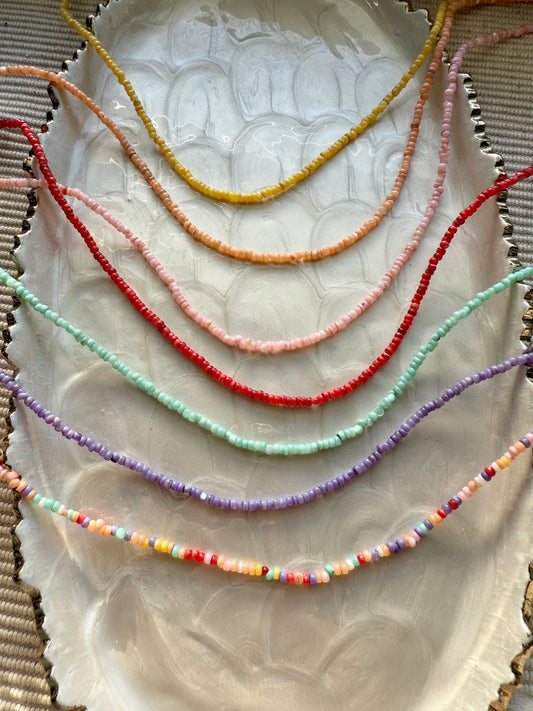 Colorful Shell Beaded Necklace