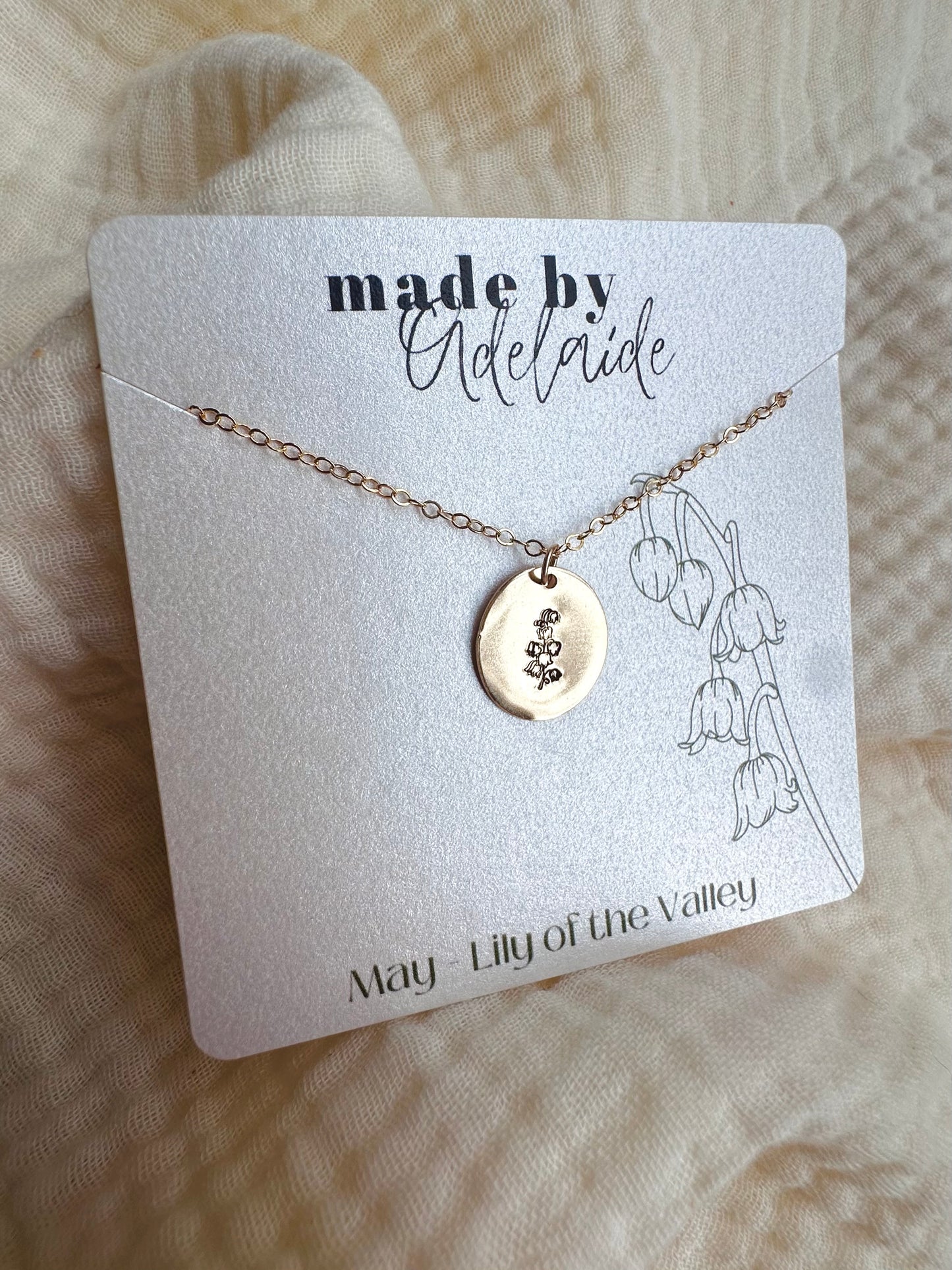Birth Flower Necklace