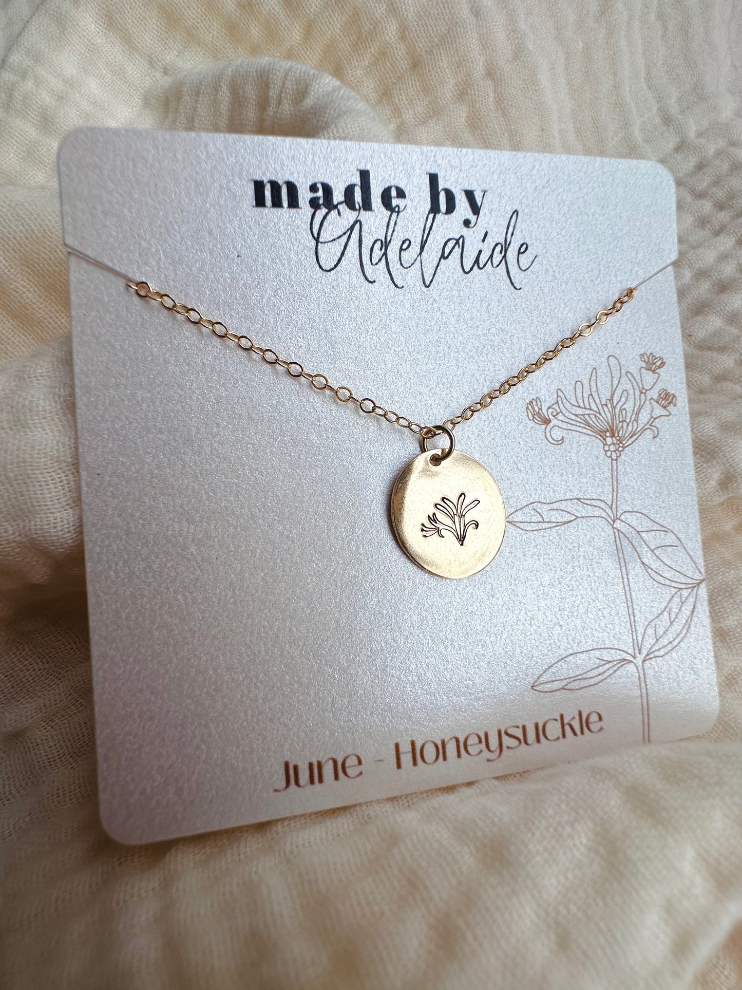 Birth Flower Necklace