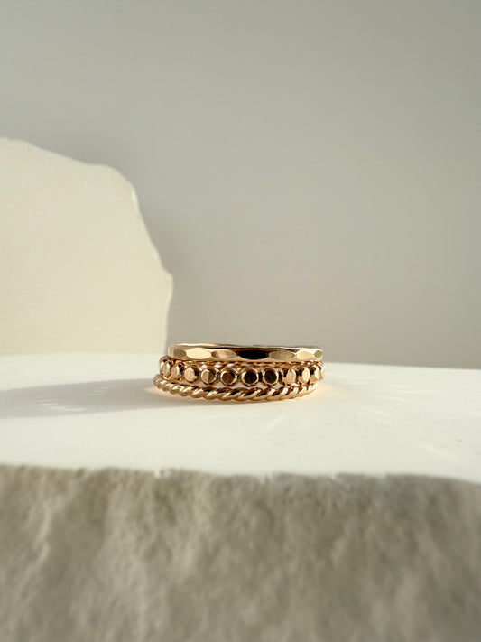 Decorative Thin Ring Stacking Set