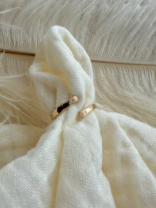 Hammered Wrap Ring
