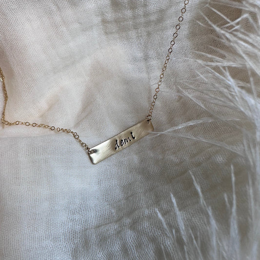 Small Bar Necklace