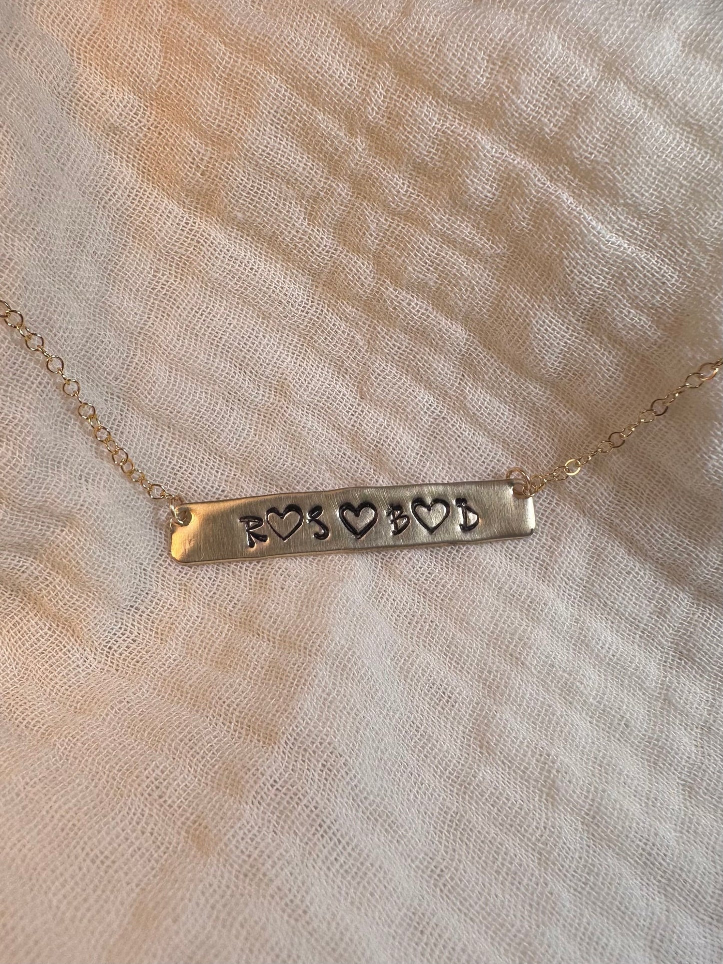 Medium Name Bar Necklace