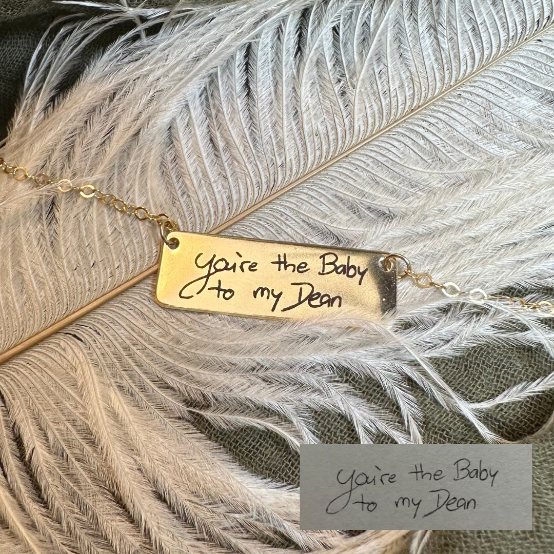 Handwriting Engraved Necklace