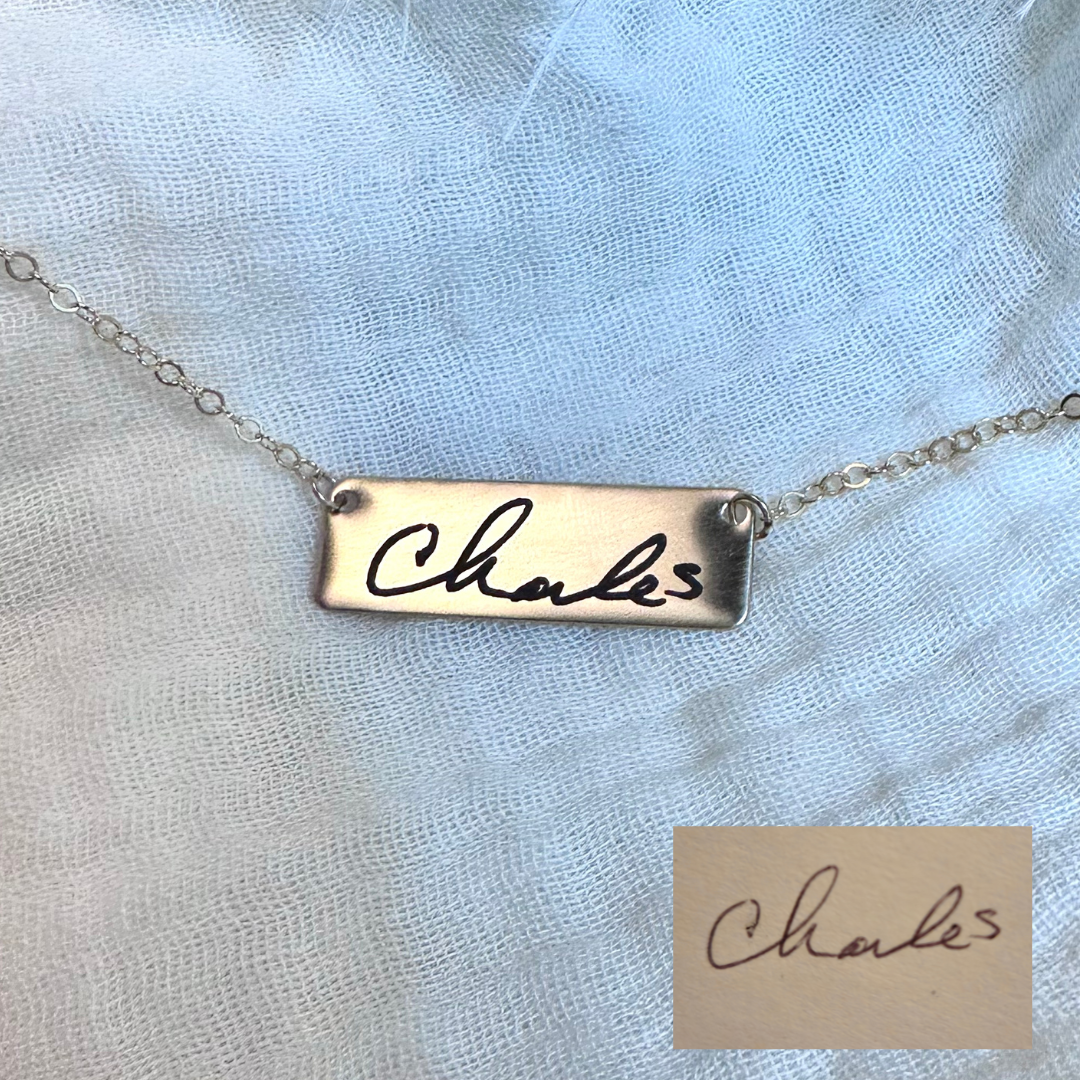 Handwriting Engraved Necklace