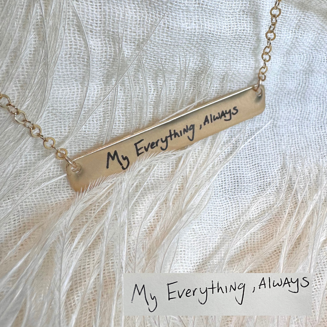 Handwriting Engraved Necklace